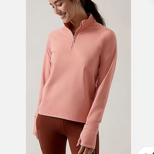 Athleta Women's Whistler Half Zip Long Sleeve Sweater Top